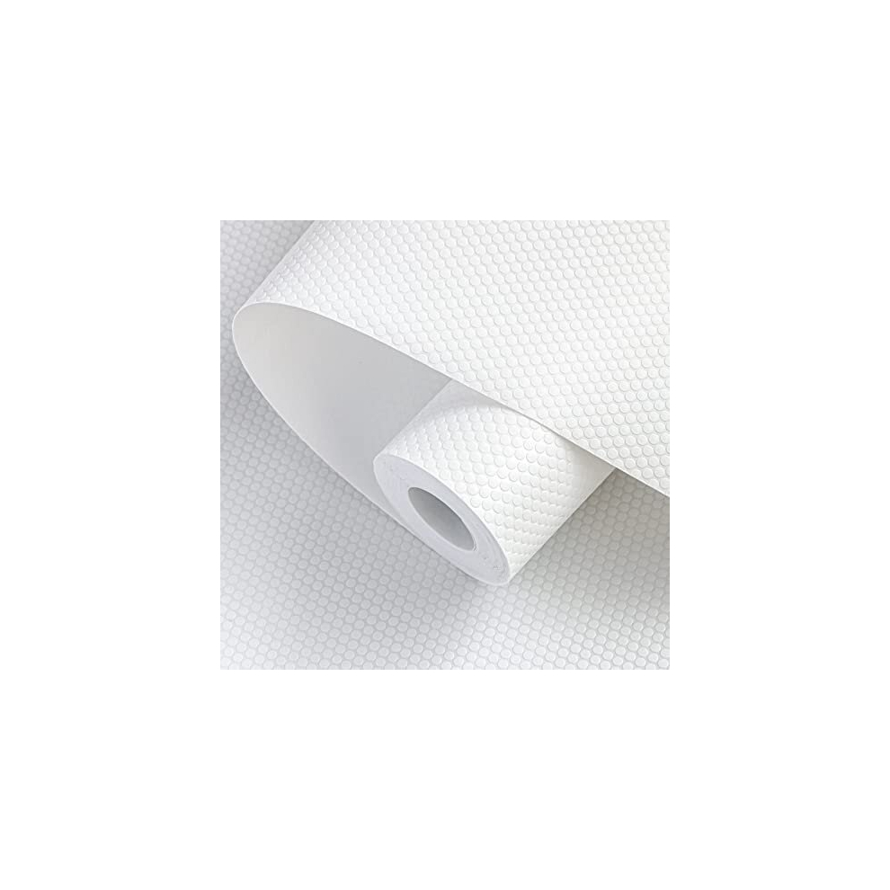 Shelf Liners, Kitchen Drawer Liner Drawer Mats Washable EVA BPA Free Waterproof & Oil-Proof Cupboard Cabinet shelf protector (White,60cmx6m)