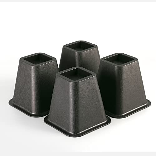 Heavy Duty Bed Risers, Bed Lifts, Furniture Risers, Great for Under Bed Storage, Stackable
