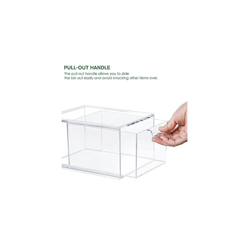 makeup-organizer-with-drawers---stackable-clear-plastic-organizer-drawers-4-5-inches-tall-organize-cosmetics-and-beauty-supplies-on-a-vanity--clear-3
