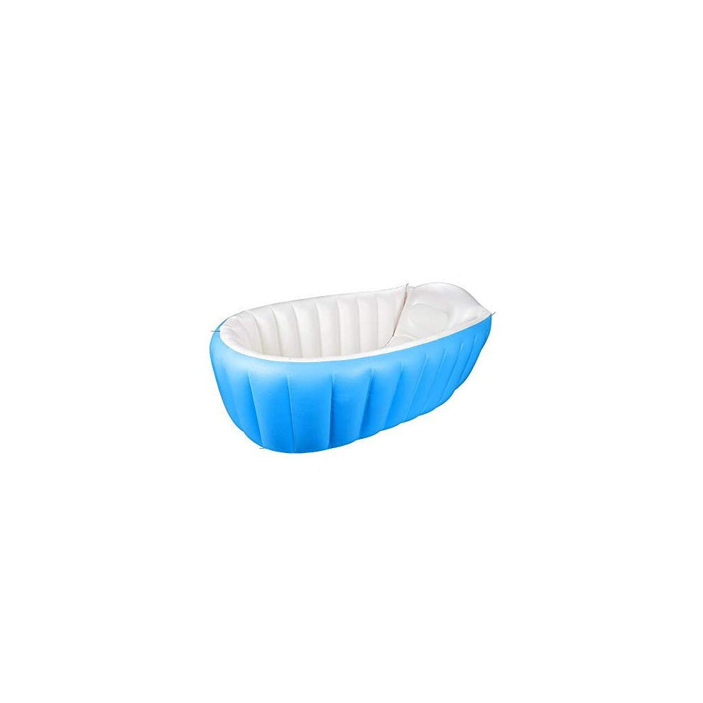Inflatable Baby Bathtub, Portable Kid Infant Toddler Thick Soft Cushion Air Swimming Pool Central Seat Oif