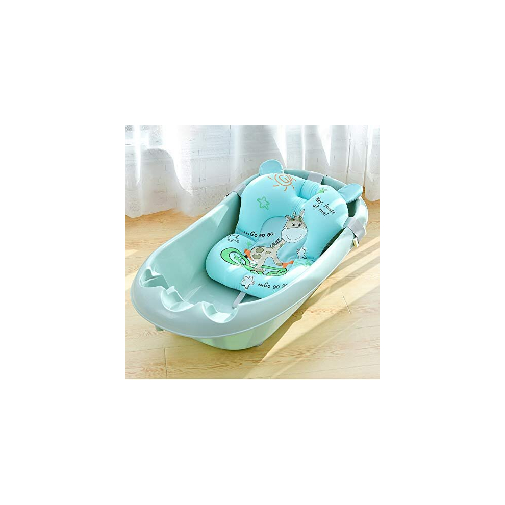 Baby Bath Cushion Pad Baby Bather Infant Bath Support Newborn Bath Seat Pad Bath Seat Support Net Floating Soft Baby Bath Pillow Non-Slip Newborn Bath Lontg