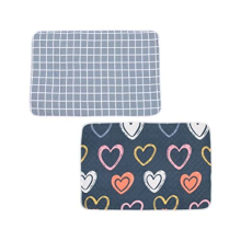 2Pcs Baby Waterproof Bed Pad Cotton Washable Mattress Pad Incontinence Patient Mats Cover Kids Menstruation Pad Reusable Under-pad for Baby Toddler