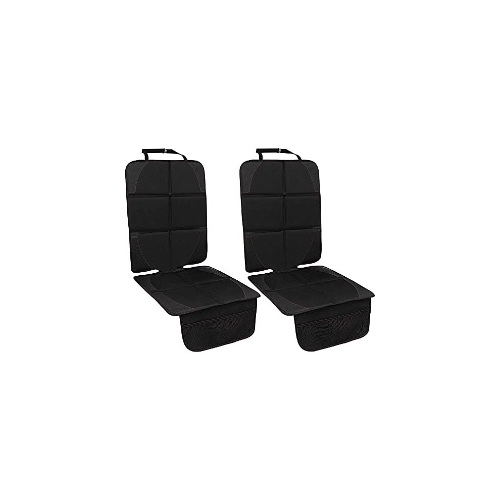 Coosoo Car Seat Protector Cover For Child Seats 2 Pack Child Car Seat Protector With Organizer Pockets Waterproof Baby Car Back Seat Protector Non-Slip