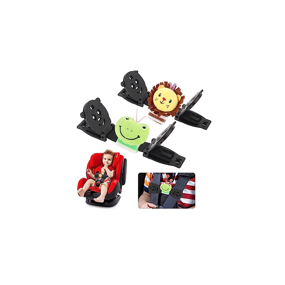 Qopahi Anti Escape Car Seat Strap Baby Harness Chest Clip, Baby Safety Strap Prevent Kids Taking Their Arms Out Of Child Car Seat/High Chairs/Strollers, Car