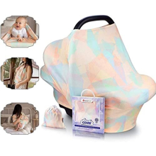 Nursing Cover | Breathable and Safest Breastfeeding Cover | AirFlow Max Material, Multi Use for Baby Car Seat Covers Canopy Shopping Cart Cover Scarf