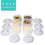 Baby Milk Powder Dispenser Pots Stackable Baby Formula Container, 2 Pack, Grey 3