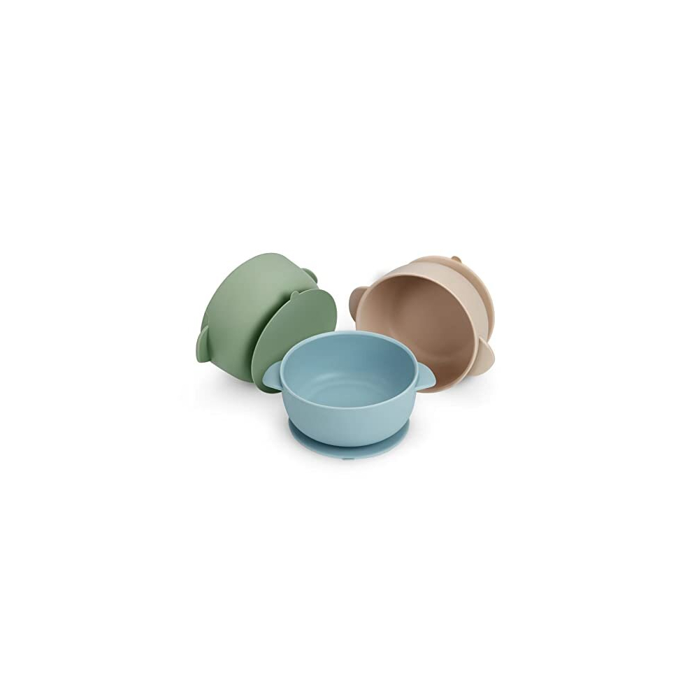 Silicone Baby Bowls With Suction| 3 Pack Baby Suction Bowls For Baby Toddlers Infants Kids| Baby Food Feeding Bow Setl Food Grade Soft Safe Bpa-Free Pandaear