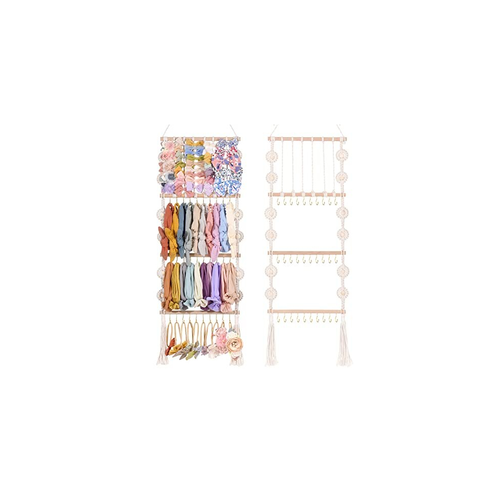 Headband Holder Bows Organizer For Girls Hair Bows Holder Baby Headband Hair Accessories Organizer For Baby Girls Bow Hanger Storage For Girls Hair