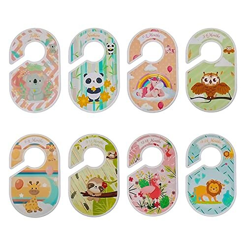 Baby Wardrobe Dividers, 8 Pcs Baby Clothes Organiser Hangers Divider