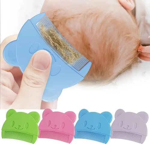 Pack of 4 Baby Comb for Milk Scab, Newborn Hair Comb, Baby Hair Brush ...