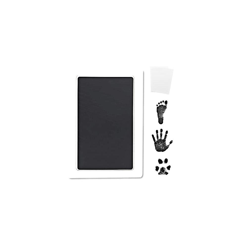 Inkless Large Clean Touch Ink Pad Kit For Baby Footprint, Handprint & Pet Paw Print - No Ink Mess, Clear Print, Smudge Resistant, Long Lasting, Baby Reigndrop