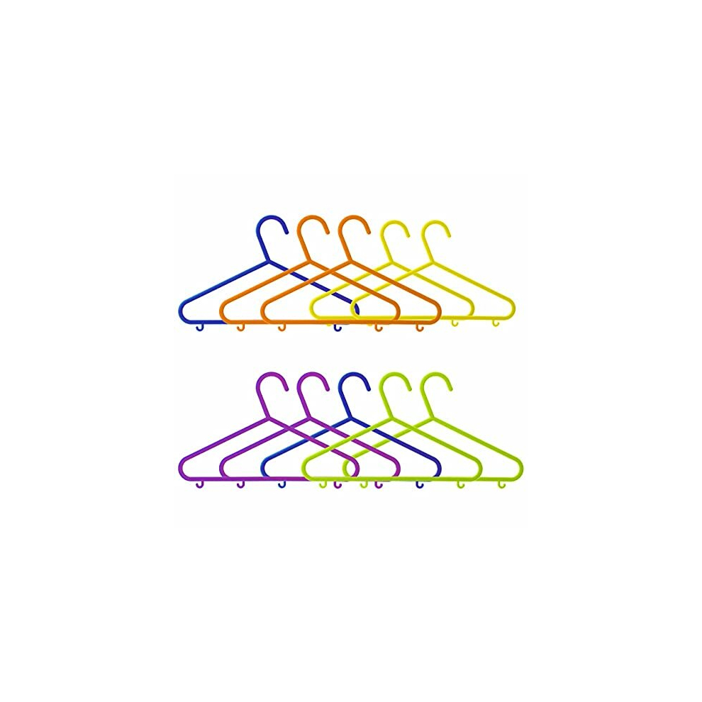 Children Clothes Hangers Plastic Non Slip Space Saving Tubular Nursery Hanger For Kids Babies Wardrobe Dresses Hoodie Pants Coats Organizer