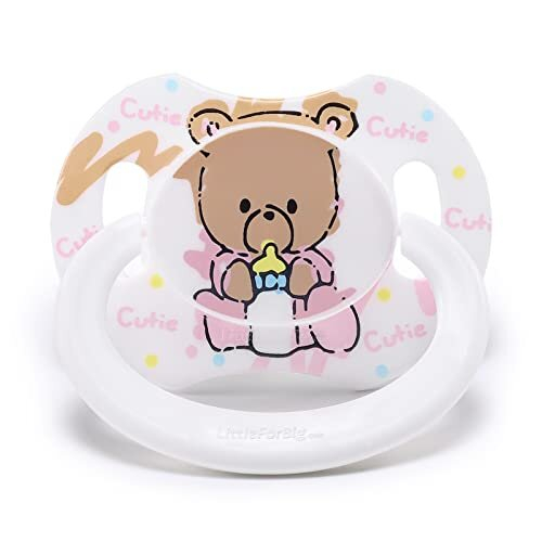Bigshield Generation-II Adult Sized Pacifier Baby Cuties Pattern White Bear