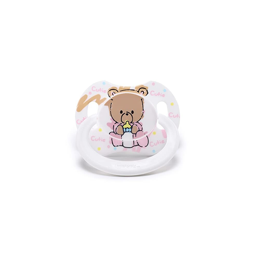 Littleforbig Bigshield Generation-Ii Adult Sized Pacifier Baby Cuties Pattern White Bear