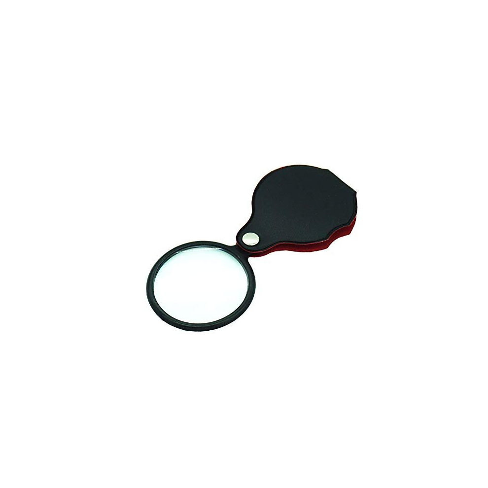 Folding Pocket Magnifying Glass 10X Mini Pocket Magnifier Glass Eye Focusing Loupe