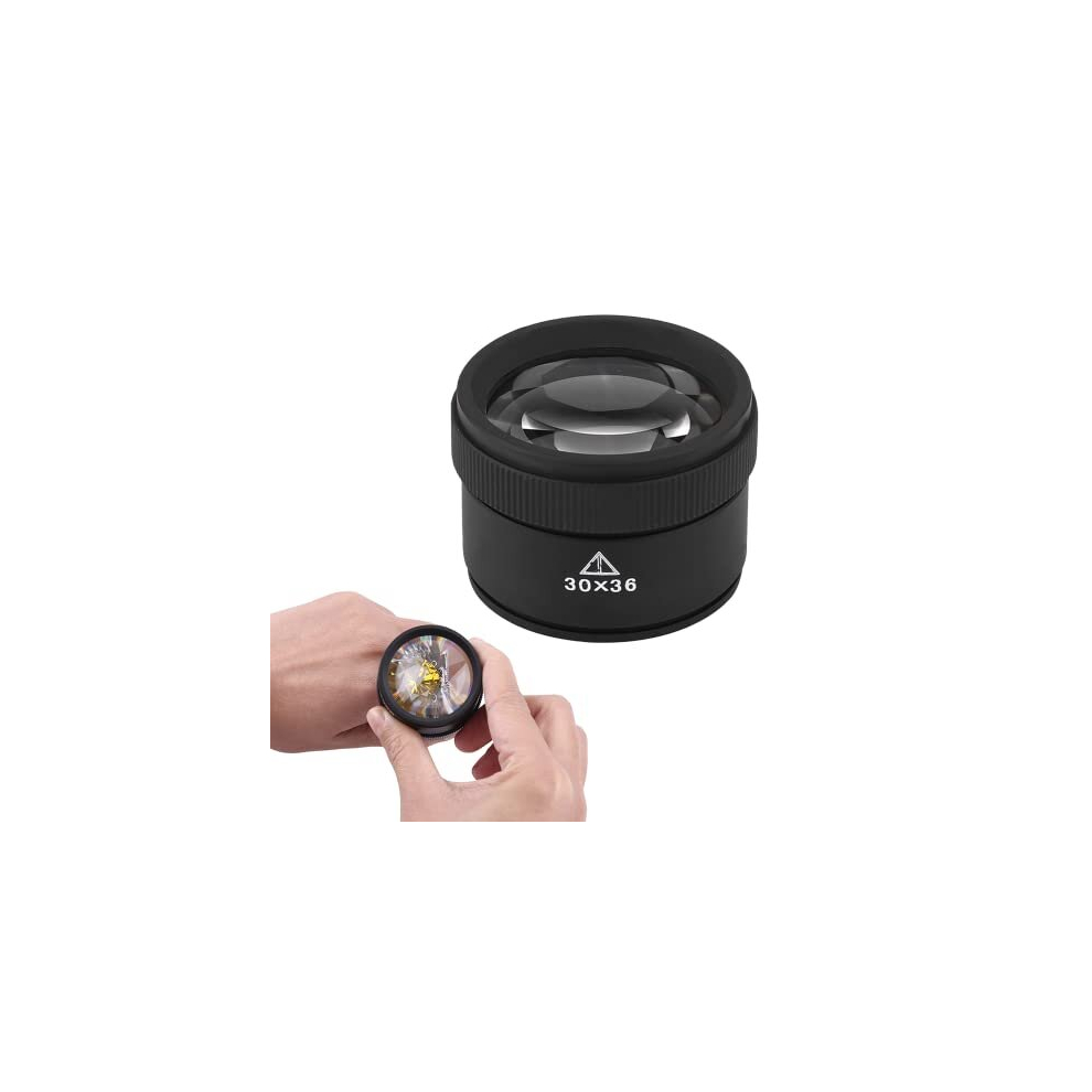 Honiwu Jewellers Loupe, 30X Loupe Magnifier, Pocket Magnifying Glass, Jewellery Magnifier, Optics Lens Loupe For Jewelry, Coin, Stamp