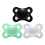Bigshield Generation-3 Adult Sized Pacifier 3 Paci Pack - Green Black White 1