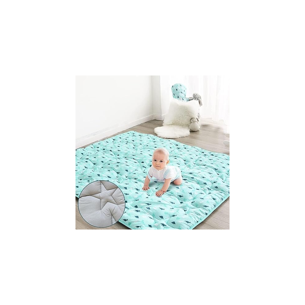 Baby Play Mat For Boys Girls 127 X 127Cm, Play Mat For Dripex, Dujeff, Vancle And Pandaear Baby Playpen, One-Piece Crawling Play Mat For Baby, Non Springspirit