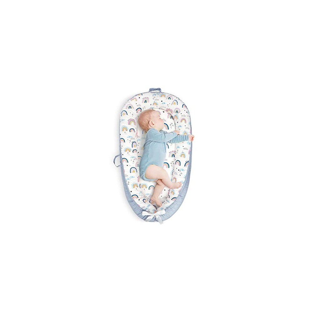 Baby Nest Lounger Cot Bed For Co Sleeping Portable Baby Bassinet Soft Breathable Newborn Lounger Perfect For Newborn Gift Napping Co-Sleeping And Nukied