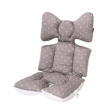 Baby Stroller Cushion Baby Pushchair Seat Liners Baby Pushchair Seat Liner Pram Head and Body Support Pillow Soft and Breathable 3D Air Mesh Cotton