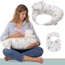 RUGUIES- Nursing Pillow- Breast Feeding Pillow Baby- Ergonomic and Adjustable Breastfeeding Pillows-Additional Anti-reflux Cushion to Elevate the Baby
