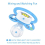 Bigshield Generation-II Adult Sized Pacifier Astro Babies Blue Meowie Pattern 4