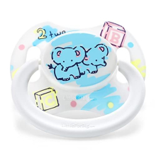 Bigshield Generation-II Adult Sized Pacifier White Vintage Elephant Pattern