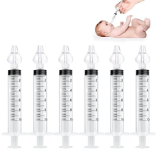 Nasal Aspirator, 6pcs Baby Nasal Aspirator, Colorful Nose Cleaner Nasal Irrigator for Newborns Toddlers, Safe Nose Cleaner with Cleanable & Reusable