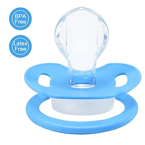 Bigshield Generation-II Adult Sized Pacifier Astro Babies Blue Meowie Pattern 2