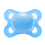 Bigshield Generation-3 Single Adult Sized Pacifier Blue 1