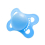 Bigshield Generation-3 Single Adult Sized Pacifier Blue 3