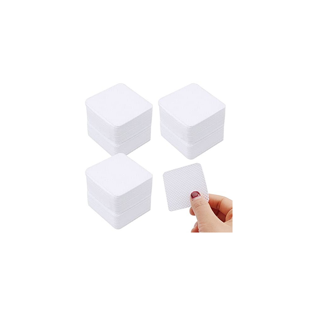 Kuou 300 Pcs Lint Free Wipes For Nails, Nail Wipe Pads Lint Free Wipes Nail Art Uv Gel Polish Absorbent Remover Wipes Meltblown For Diy Nail (5X5cm, 600)