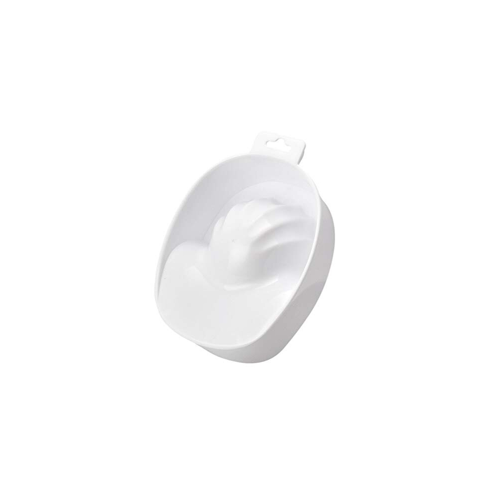 Minkissy White Nail Soak Off Bowl, Manicure Bowl Soaking Bowl Nail Glue Remover Nail Soak Tray Nail Art Polish Remove Wash Soaker Tray Manicure Spa Tool (White)