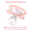 Bigshield Generation-II Adult Sized Pacifier Baby Cuties Pattern Pink Bunny 4