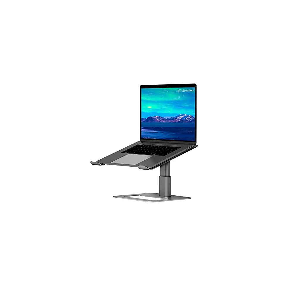 Adjustable Laptop Stand For Desk, Computer Stand, Ergonomic Laptop Riser Holder Compatible With 10 To 17.3 Inches Notebook Pc Computer, Aluminum Grey 5014286059381