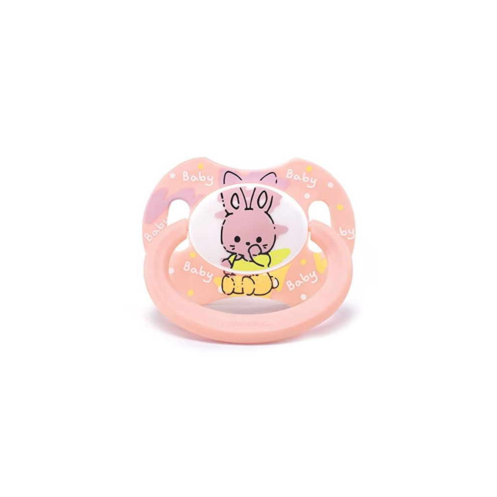 Littleforbig Bigshield Generation-Ii Adult Sized Pacifier Baby Cuties Pattern Pink Bunny