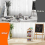 Stackable Storage Baskets, 4 Tier Plastic Storage Trolley Unit Rack Shelf for Wardrobe, Kitchen, Cupboard Storage Organiser, White, 35 x 30 x 72 cm 7
