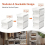 Stackable Storage Baskets, 4 Tier Plastic Storage Trolley Unit Rack Shelf for Wardrobe, Kitchen, Cupboard Storage Organiser, White, 35 x 30 x 72 cm 4