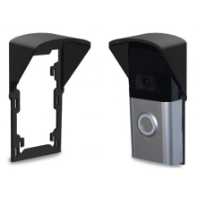 Gestech Ring Doorbell Rain Cover No-Drill Weather Protector for Ring 1st-4th Gen - Slim, Anti-Glare Shield