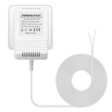 24V 500mA Doorbell Transformer, C Wire Transformer Adapter AC Power Supply Compatible with Ring Video Doorbell & Thermostat with 8M (315") Long Cable