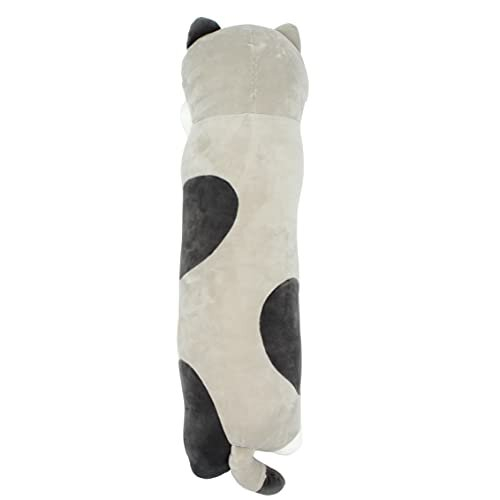 Sleeping Cat Long Hugging Pillow Stuffed Animals Plush Soft Toy Grey 26" 1