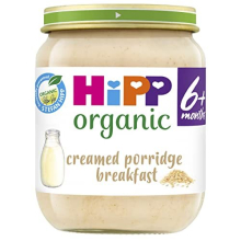 Organic Creamed Porridge Breakfast Baby Food Jar 6+ Months (6 x 125g)