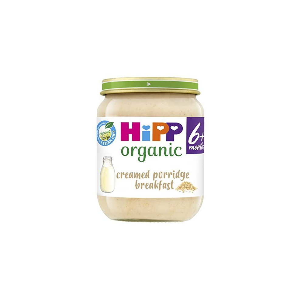 Organic Creamed Porridge Breakfast Baby Food Jar 6+ Months (6 x 125g)