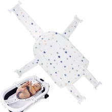 Baby Bath Net, Newborn Baby Bath Seat Support Baby Bather Net for Bathtub, Baby Bath Pad Non Slip Bath Seat Net, Bathtub Support Net Adjustable
