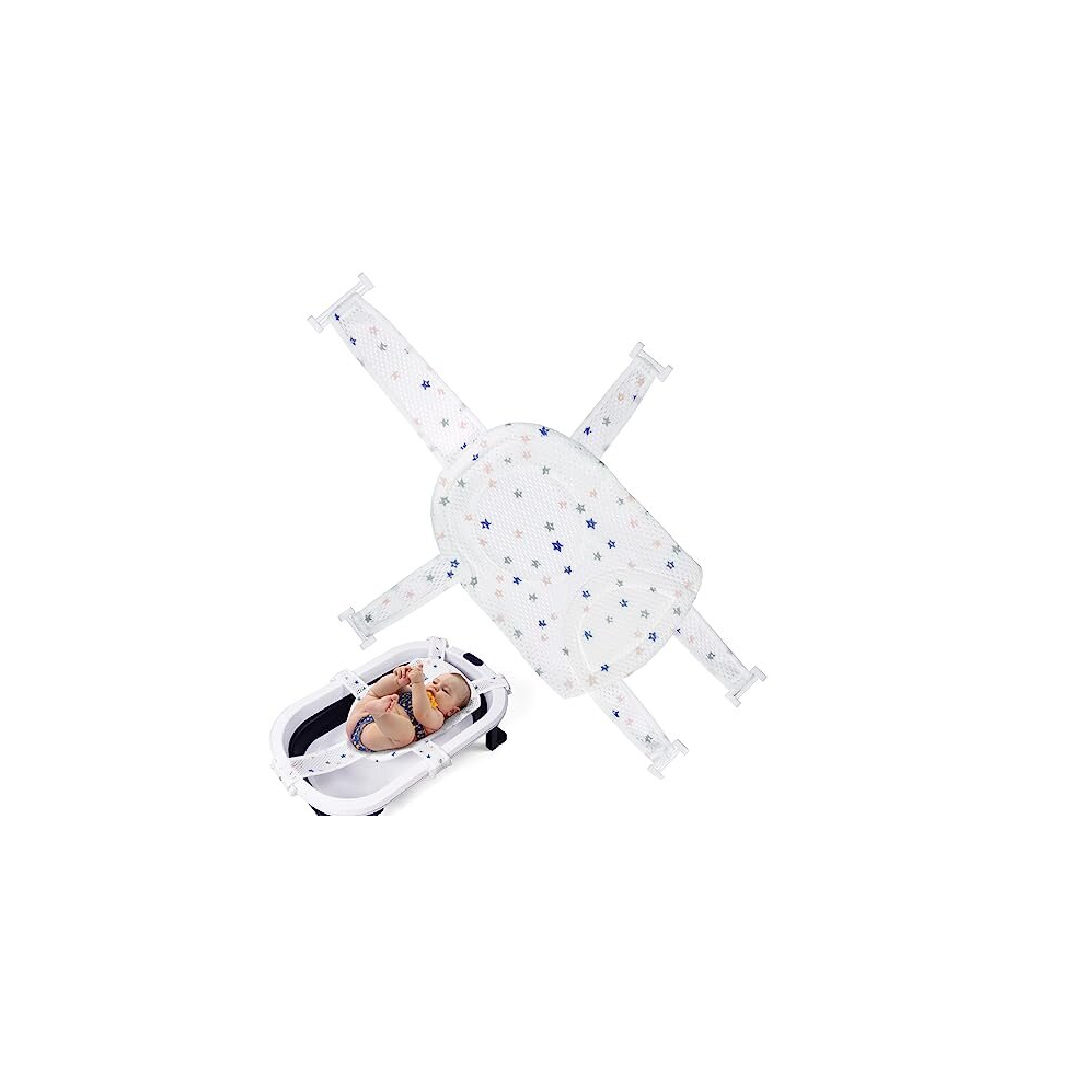 Baby Bath Net, Newborn Baby Bath Seat Support Baby Bather Net For Bathtub, Baby Bath Pad Non Slip Bath Seat Net, Bathtub Support Net Adjustable Aolso