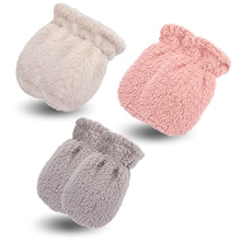 Fleece Warm Baby Gloves Double Layer Winter Mitten For Boys Infant Toddler Girls Anti-Scratch Mittens (3pcs-a)