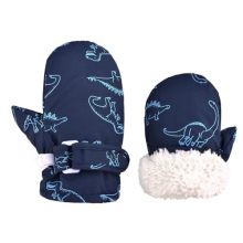 Baby Winter Mittens Kid Toddler Warm Gloves with Fleece Lining Thermal Windproof for Boys Girls Children Snow Skiing Skating Cycling Walking (Navy