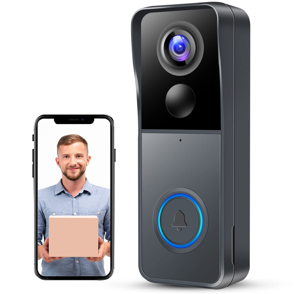 Video Doorbell Wireless Camera Doorbells, 1080P HD Smart WiFi Security Camera Door Bell with PIR Motion Detection, 2-Way Audio, Night Vision, IP66