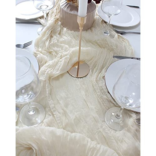 Table Runner Cheesecloth Wedding Decor Arch Draping for Wedding Bridal Baby Shower Birthday
