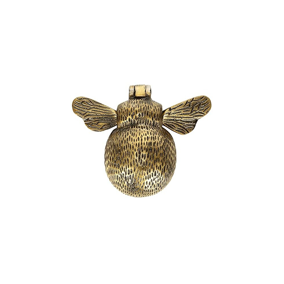 Front Door Knocker - Solid Brass Bumble Bee - Antique Finish - Uk Company 5014286078948